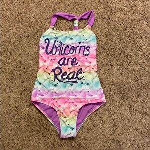 Justice girls one piece swimsuit size 10